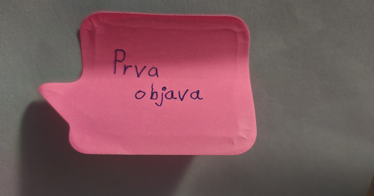 Prva objava na blogu